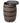 RTS Home Accents Polyethylene Premium Flat Back Rain Barrel with Removable Lid, 55 Gallon, Woodgrain with Black Stripes